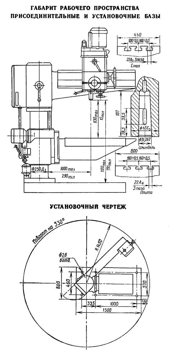 2л53 станок радиально-сверлильный облегченный. паспорт, схемы, характеристики, описание
