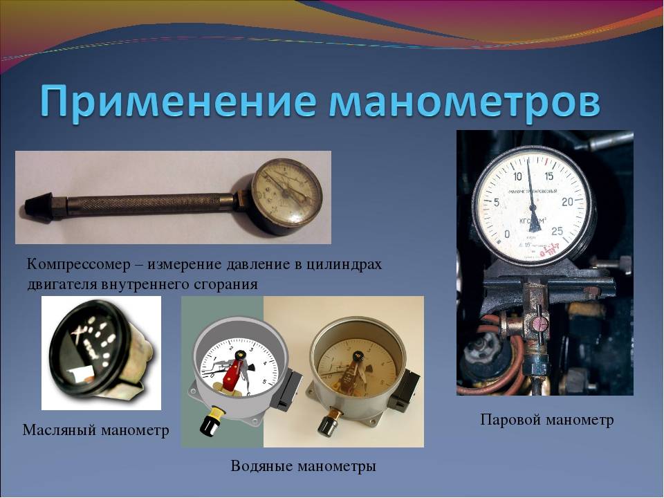 Погрешность измерения давления водяными манометрами