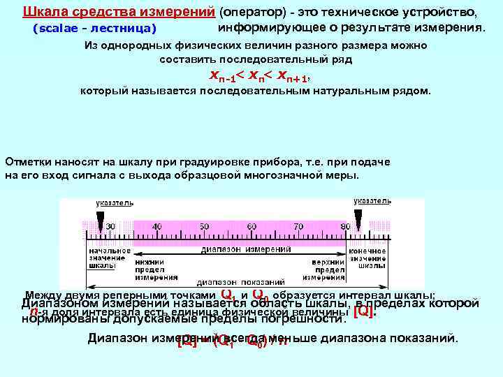 Понятие измерения. типы шкал. классификация измерений