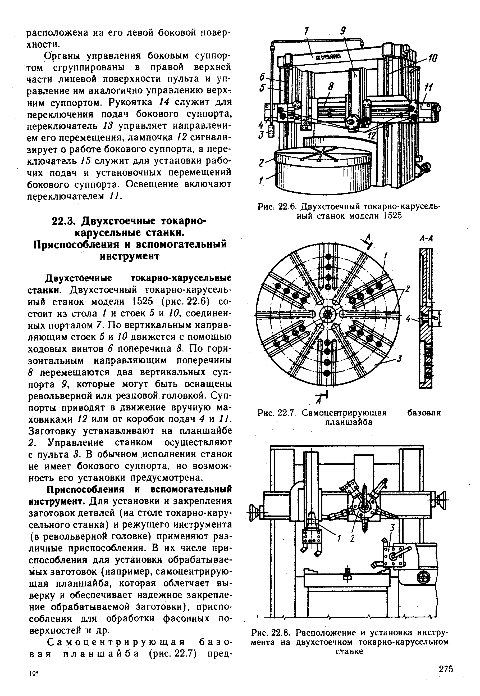 Технические характеристики токарно-карусельного станка 1512, схемы