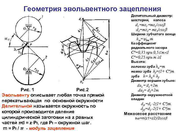 Зубчатое зацепление