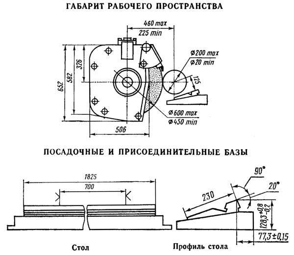 Чертеж станка 3м151