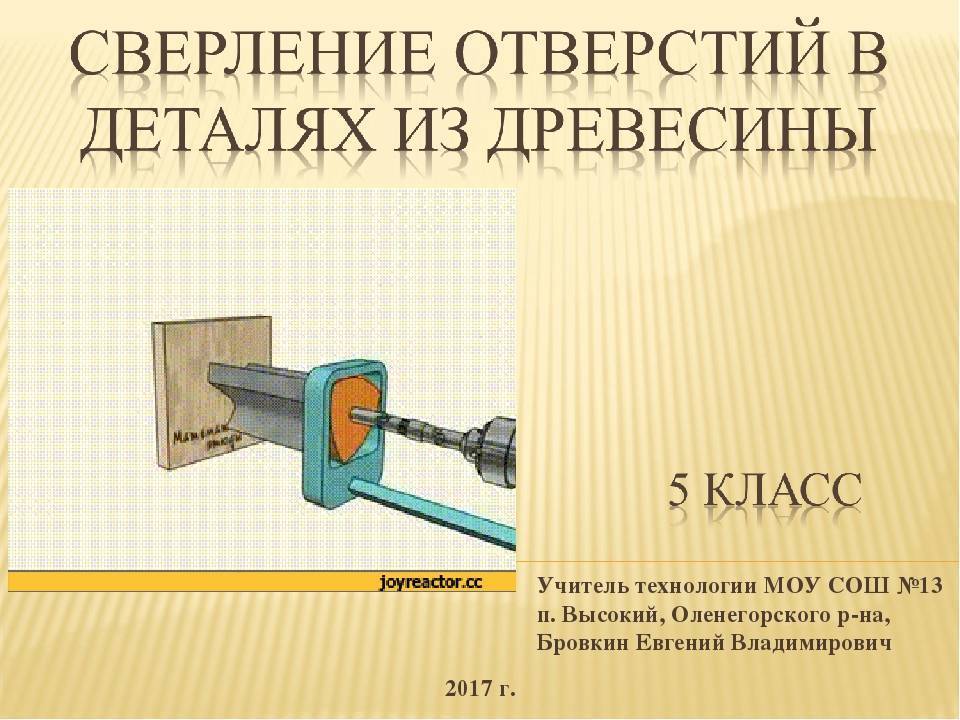 Сверление отверстий 5 класс технология презентация