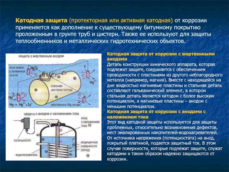 катодная и анодная защита