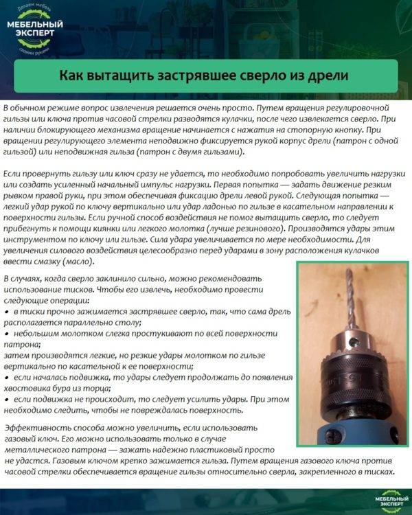 Не вытаскивается бур из перфоратора • auramm.ru