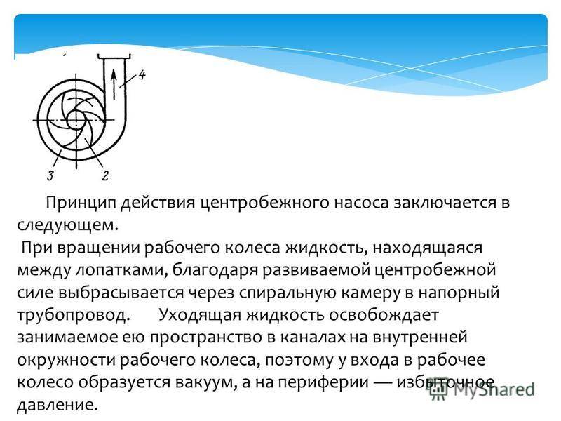 Центробежный насос для воды: устройство и принцип работы