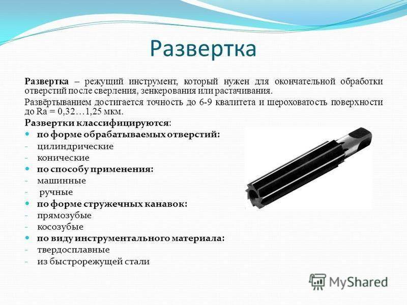 Развертки по металлу