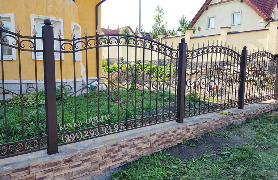 Как сделать кованый забор