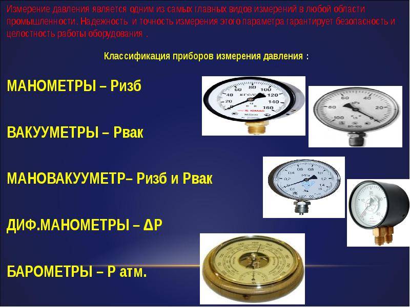 Манометры для измерения давления воды – устройство, виды и отличия от манометров для воздуха