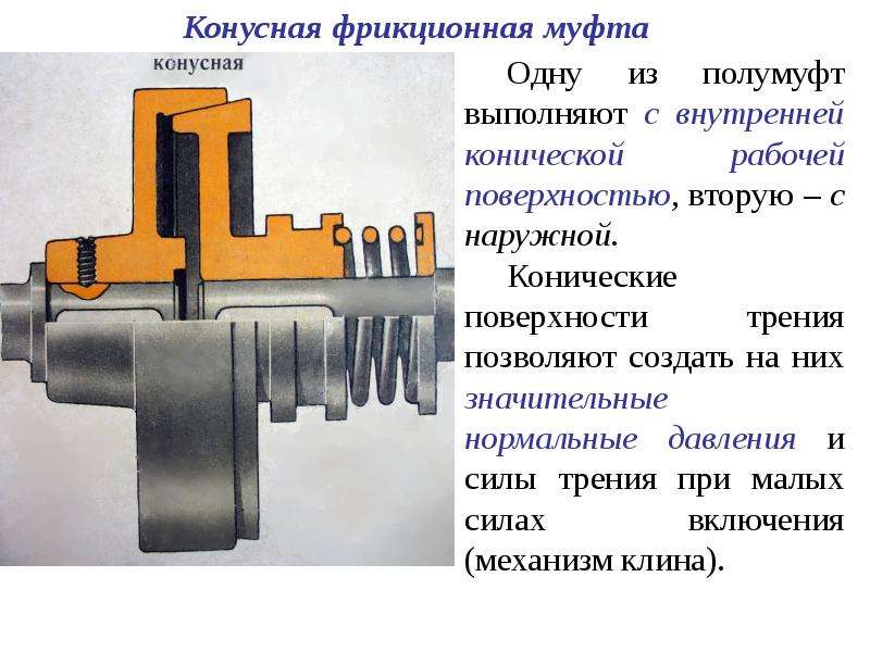 Фрикционные муфты: принцип работы, чертеж
