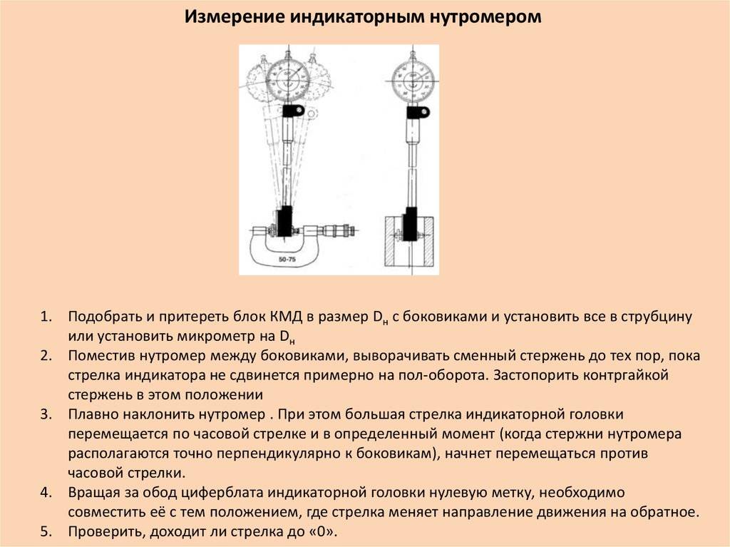 Настройка нутромера с индикатором