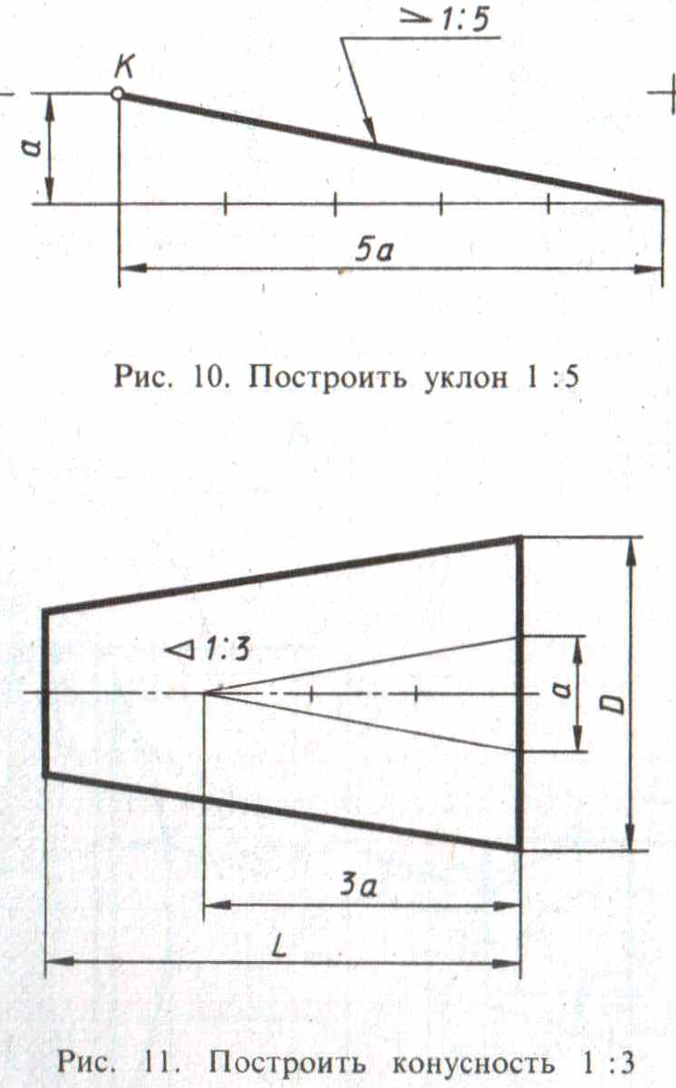 Как построить уклон на чертеже - 89 фото