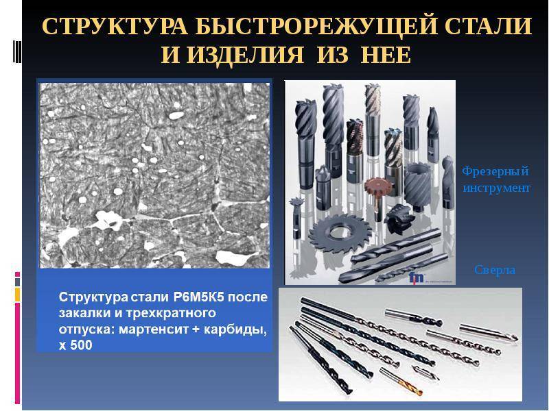 Быстрорежущие стали