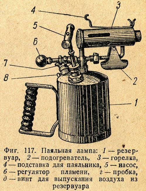 Схема паяльной лампы бензиновой