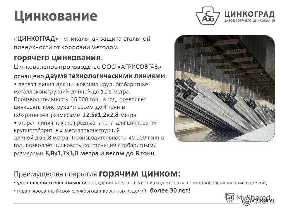 Все о горячем цинковании
