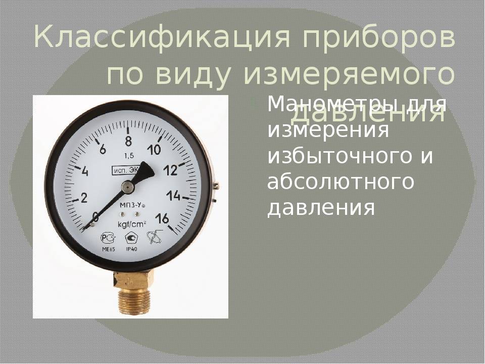 Манометры - основные виды, их устройство и область применения | измеркон