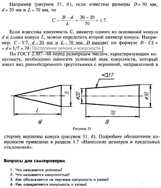 Как показать уклон на чертежах