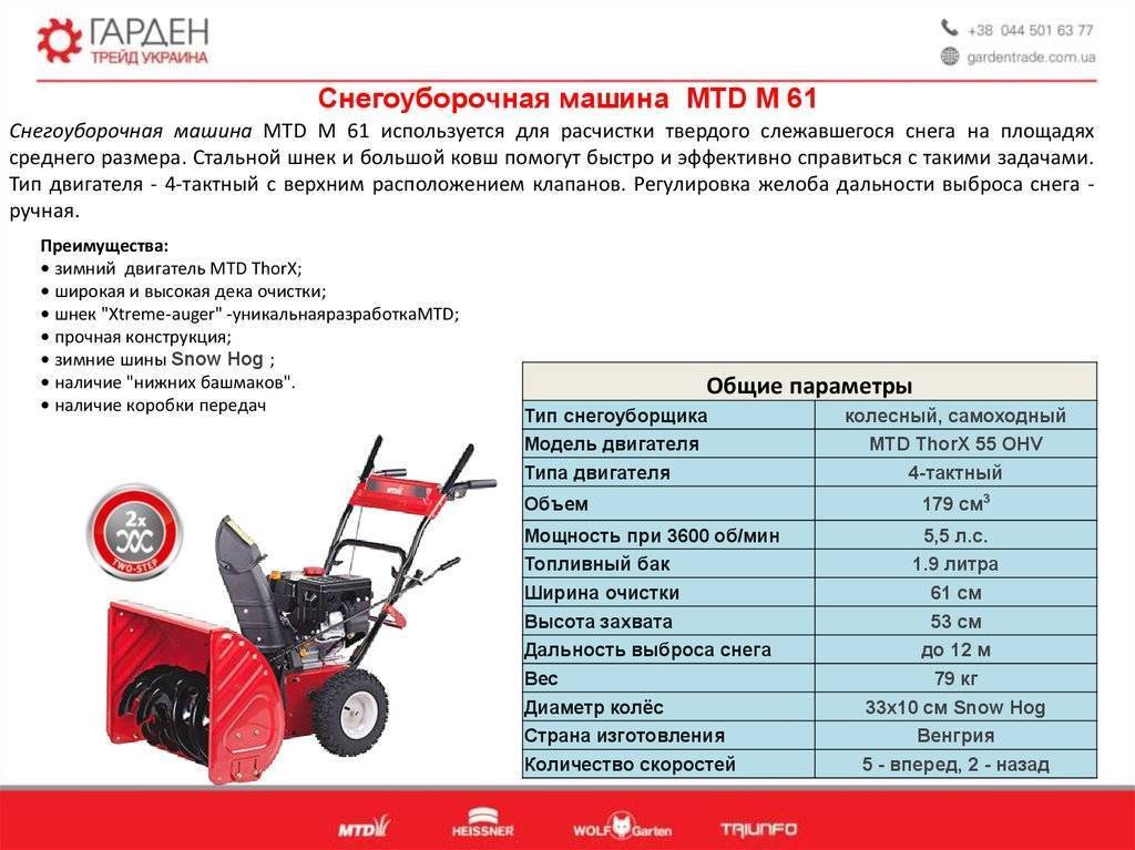 Виды снегоуборочной техники
