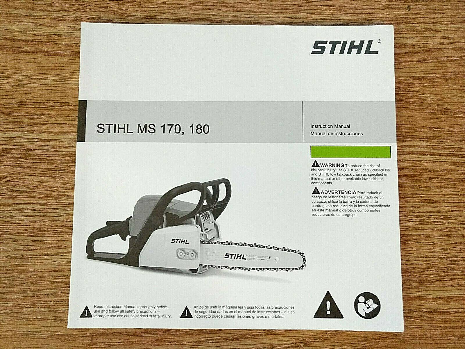 Инструкция по эксплуатации бензопилы Stihl MS 180