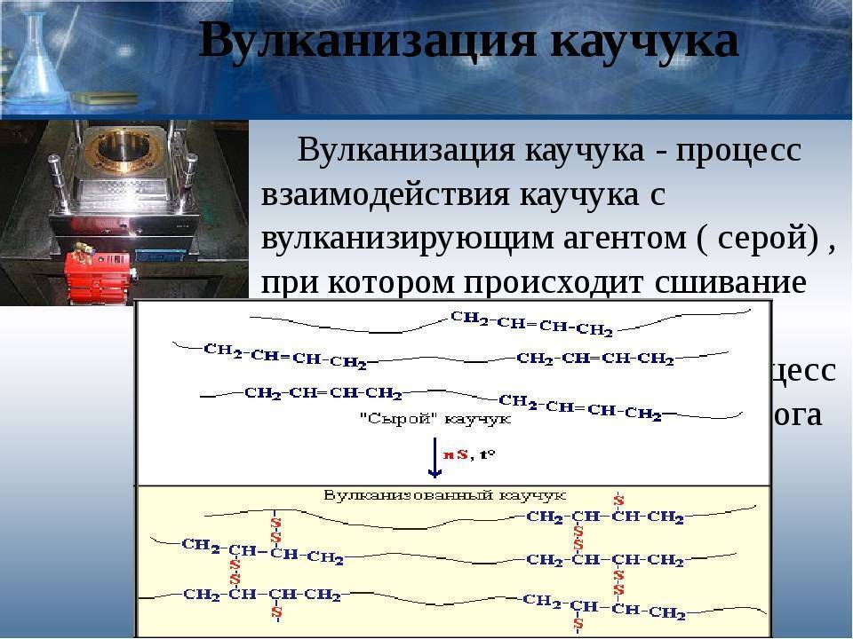Вулканизация резины: процесс, метод, температуна, технология