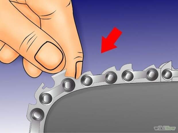 Как ставить цепь на бензопилу направление зубьев фото