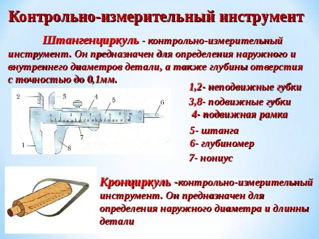 Контрольно-измерительные инструменты и техника измерения