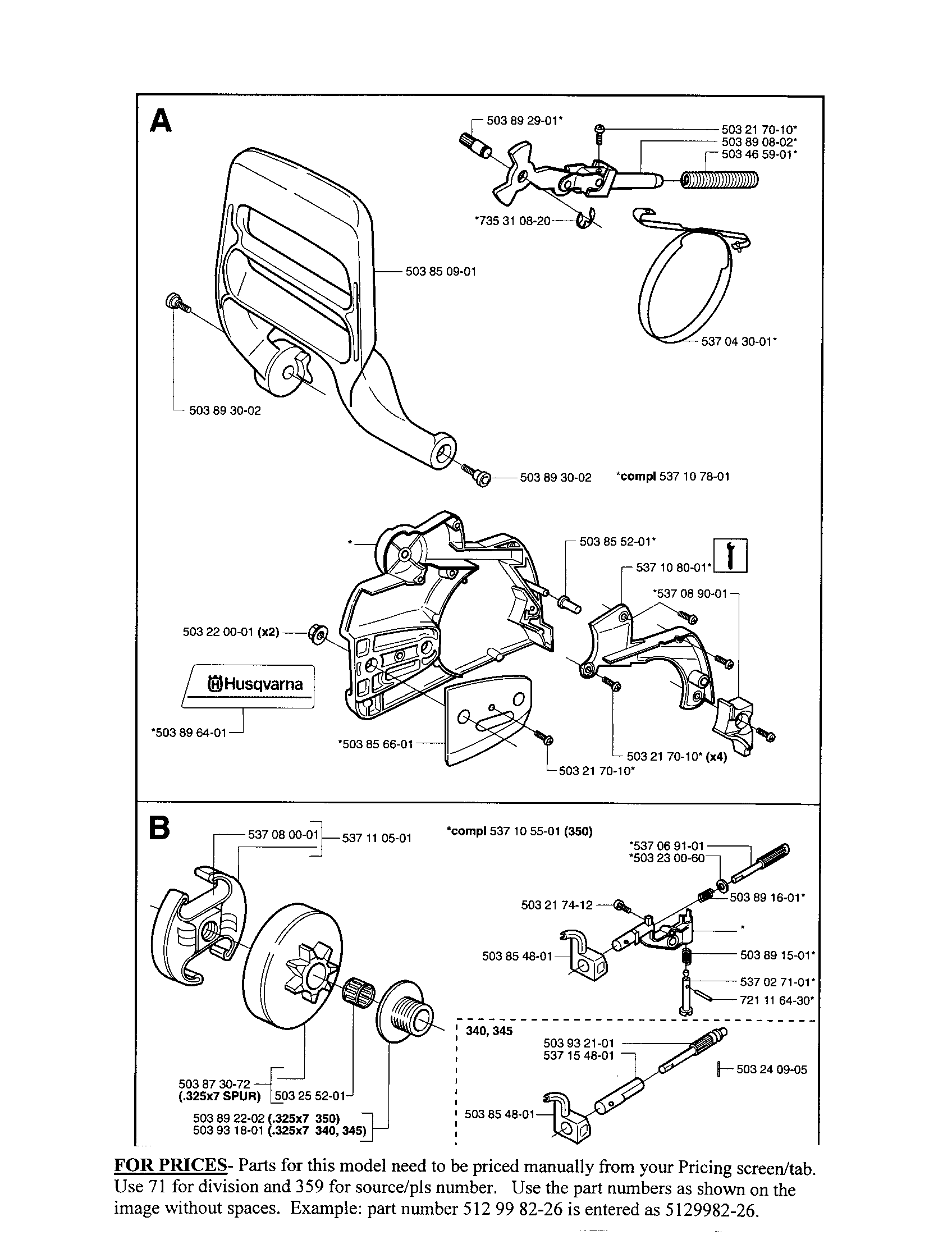 Бензопила husqvarna 345